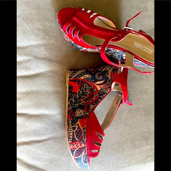 Shoes - Kenneth Cole Reaction Red Wedges
